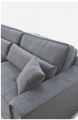  Sofa Metropolis Sofa 3,5 seater, washed cotton, grey