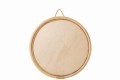 Lustro Mirror Round Wood/Rattan Natural