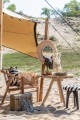 Lustro Mirror Hanging Round Reed Raffia Natural