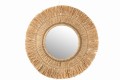 Lustro Mirror Hanging Round Reed Raffia Natural