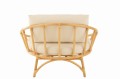 Fotel Chair+Cushion Rattan/Textile Natural/White