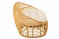 Sofa Sofa Lise+Cushion 2 Person Rattan/Textile Natural/White