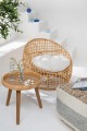 Stoliki kawowe zestaw Lurne Rattan/Fir Wood Natural