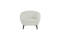 Fotel Chair 91x71x77 cm ALMOND bouclé cream-wood black