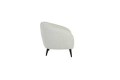 Fotel Chair 91x71x77 cm ALMOND bouclé cream-wood black