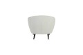 Fotel Chair 91x71x77 cm ALMOND bouclé cream-wood black