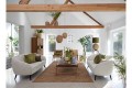 Sofa 160x72x79 cm ALMOND bouclé cream-wood black