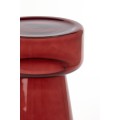 Stolik Side table Ø30x50 cm DAKWA glass burgundy