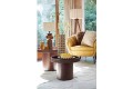 Stolik kawowy Side table Ø50x35 cm KALOMO wood russet