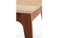 Krzesło MELAKY wood brown+webbing natural