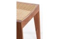 Krzesło MELAKY wood brown+webbing natural