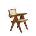 Krzesło MORAZAN wood natural+rattan natural
