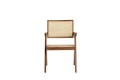 Krzesło MORAZAN wood natural+rattan natural