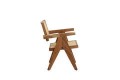 Krzesło MORAZAN wood natural+rattan natural