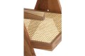 Krzesło MORAZAN wood natural+rattan natural