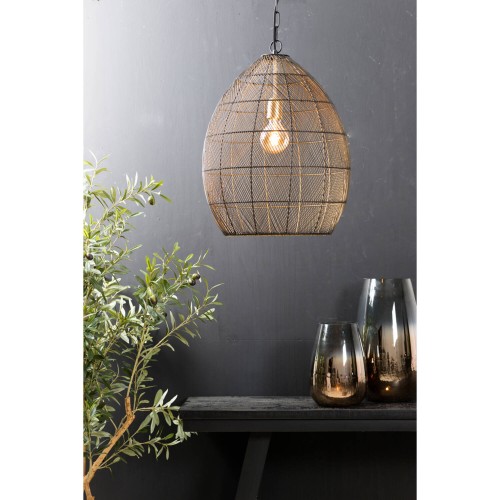 Lampa Ø40x53 cm MEYA black-gold