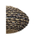 Lampa Ø60x29,5 cm TRIPOLI rattan natural+black
