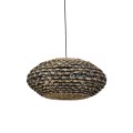 Lampa Ø60x29,5 cm TRIPOLI rattan natural+black