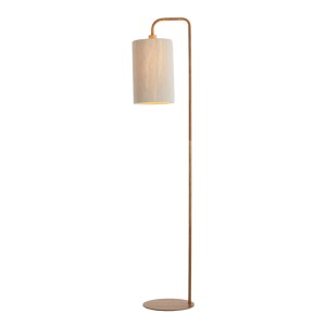 Lampa podłogowa DONIO wood print naturl+rope cream