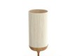Lampa podłogowa Ø23x159 cm DANIA wood print natural+rope cream