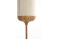 Lampa podłogowa Ø23x159 cm DANIA wood print natural+rope cream