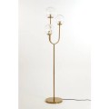 Lampa podłogowa MAGDALA glass clear+gold