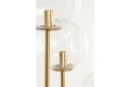 Lampa podłogowa MAGDALA glass clear+gold