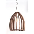 Lampa sufitowa Ø47x56 cm HARANKA wood chocolate brown