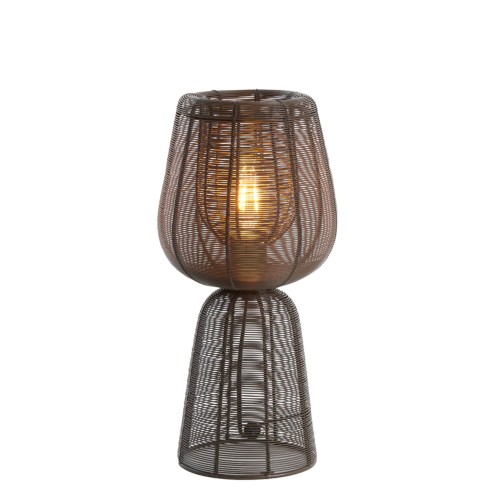 Lampa stołowa Ø18x42 cm ABOSO dark brown