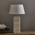 Abażur Taper Lampshade, Linen, flax 38x21