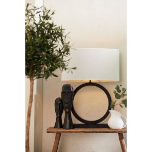 Lampa 51x13x64 cm TINAR wood matt black (podstawa)