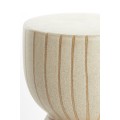 Stołek Ø28,5x42 cm FINCA ceramics matt sand+brown