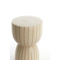 Stołek Ø28,5x42 cm FINCA ceramics matt sand+brown