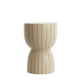 Stołek Ø28,5x42 cm FINCA ceramics matt sand+brown