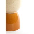 Stołek Ø28,5x42 cm FINCA ceramics shiny cream+ocher