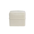 Pufa 40x40x35 cm KIKI teddy white