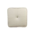 Pufa 40x40x35 cm KIKI teddy white
