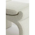 Pufa 60x46x46 cm NAFYA bouclé cream