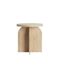 Stolik kawowy Ø41x48 cm OTINIA travertine sand