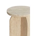 Stolik kawowy Ø41x48 cm OTINIA travertine sand