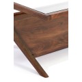 Stolik kawowy 112x70x41 cm YUKI acacia wood+glass