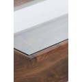 Stolik kawowy 112x70x41 cm YUKI acacia wood+glass