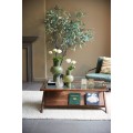 Stolik kawowy 112x70x41 cm YUKI acacia wood+glass