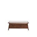 Stolik kawowy 112x70x41 cm YUKI acacia wood+glass