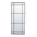 Lustro 77x3x183 cm RINCON clear glass+matt black