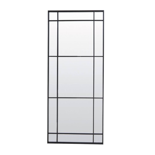 Lustro 77x3x183 cm RINCON clear glass+matt black