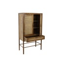 Komoda 90x45x160 cm NIPAS wood brown