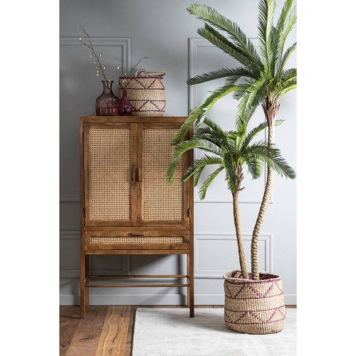 Komoda 90x45x160 cm NIPAS wood brown