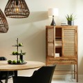 Komoda 90x45x160 cm NIPAS wood brown