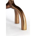 Stolik kawowy Ø76x40 cm MELLO shiny brown bronze+glass taupe